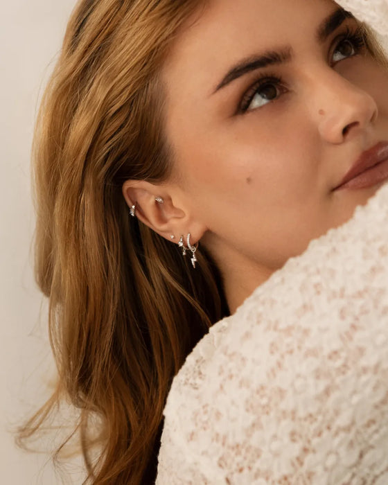 White Gold Earrings
