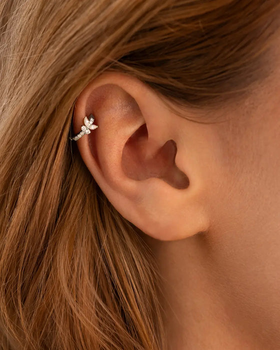 Helix Piercing White Gold
