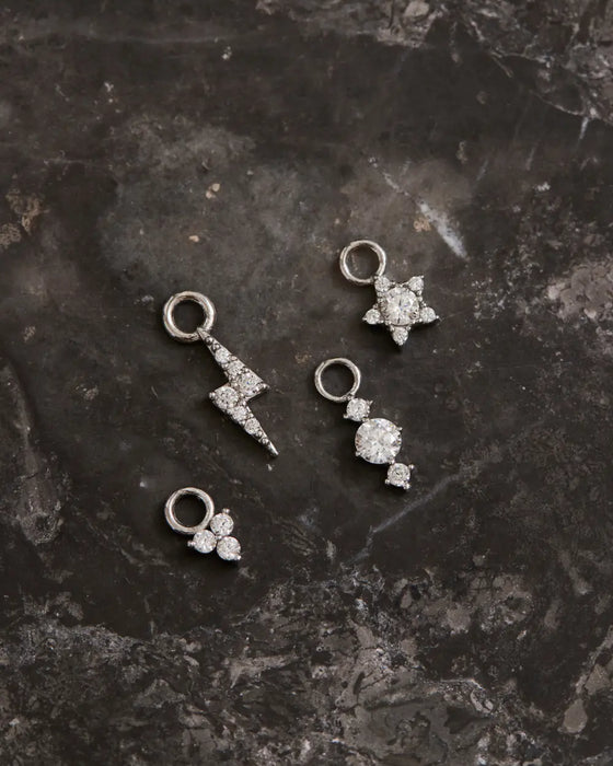 Earring Charms White Gold