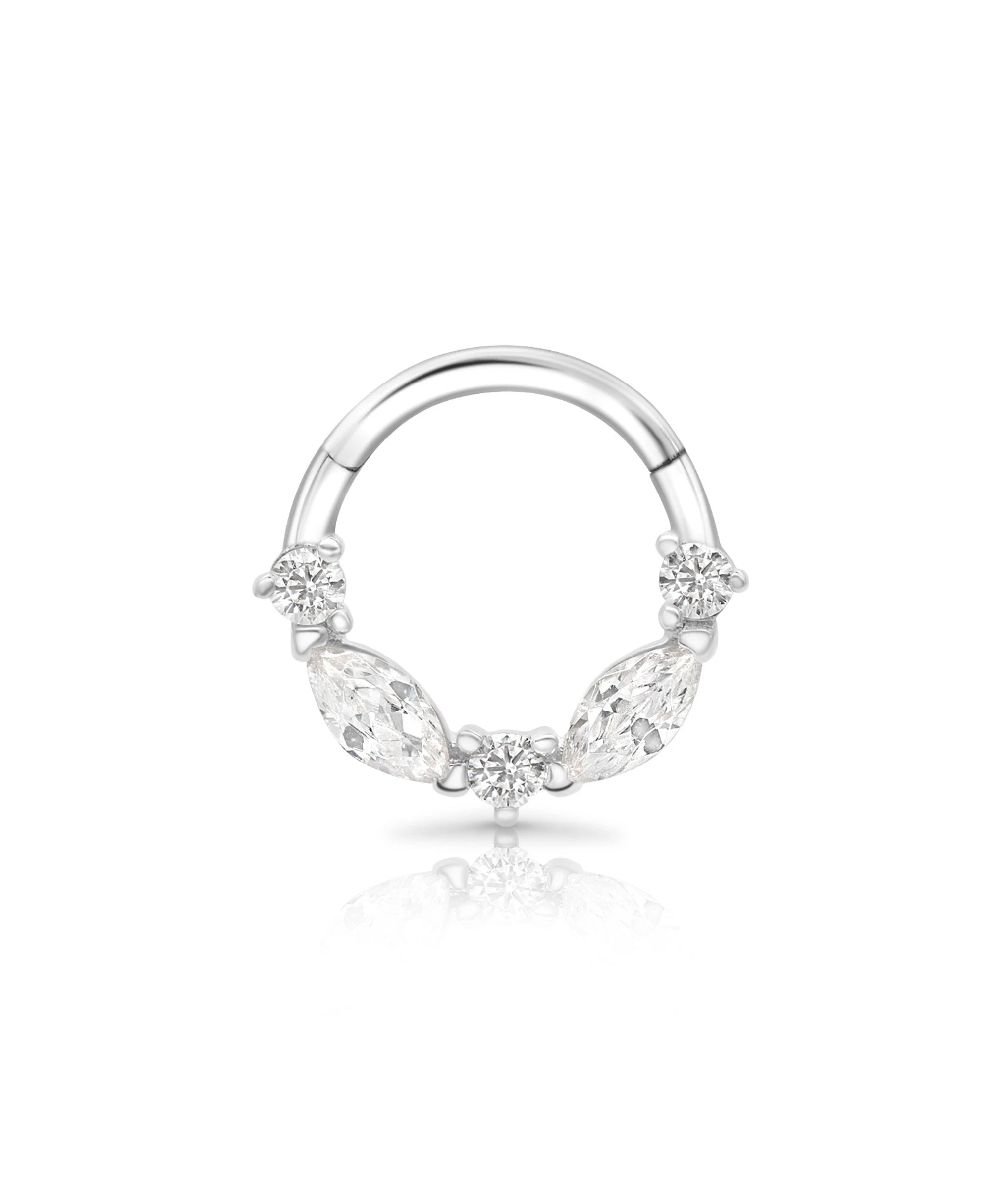 Produktbild des Daith Ring in Weißgold