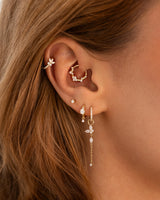 Fleur Daith Gelbgold am Ohr