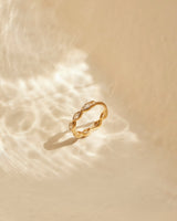 Marquise Creole aus 585 Gold mit Zirkonia Steinen